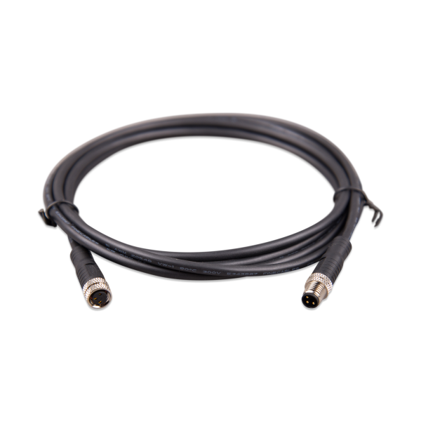 M8 circular connector Male/Female 3 pole cable 2m (bag of 2)